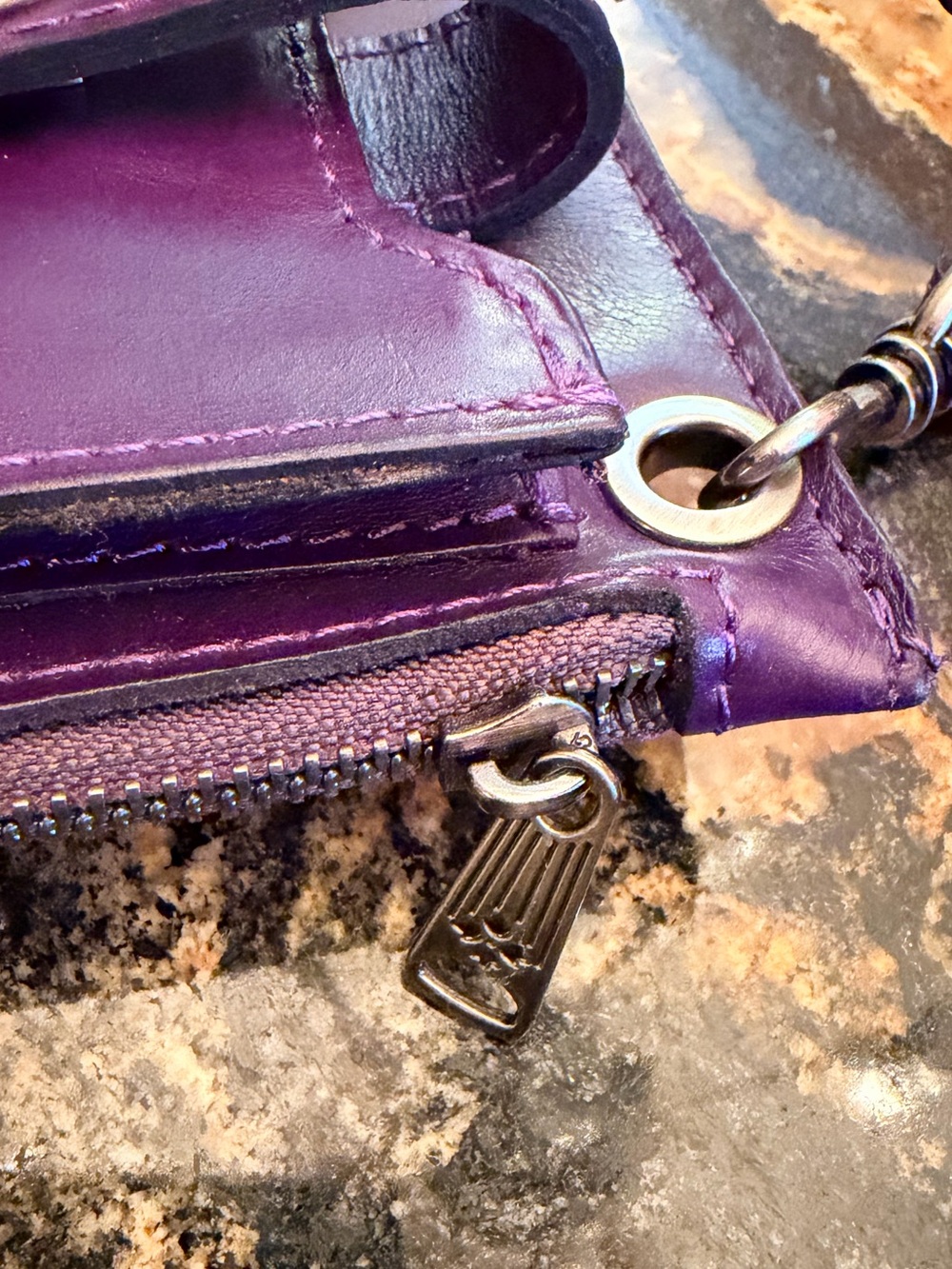 Patricia Nash Leather Daphne Phone Crossbody Acai NWT - Picture 13 of 13